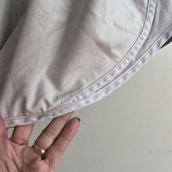 Women’s Nike Dri-Fit Tempo Lined Running Shorts Lavender Gray Trim Medium *flaw - Picture 3 of 11